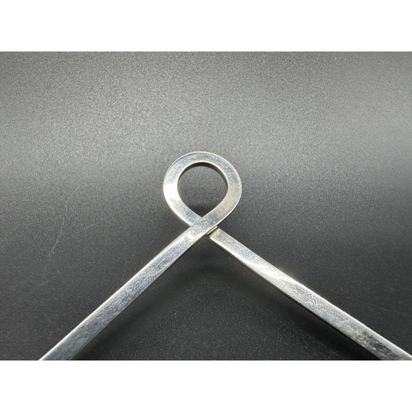 Vintage SIGNED MEXICO Stiff Choker 16" Twist Necklace Sterling Silver 925 32Gs - Picture 8 of 11